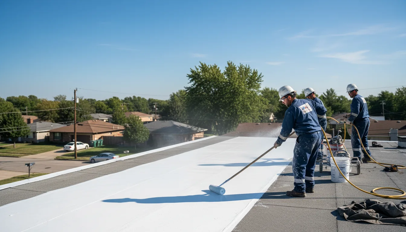 Commercial roof coating in Donnelly, MN near me